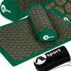 Akupresúrna podložka DrFit veľká s hrotmi 130x50 cm + vankúš 37x15x10 cm čierna