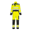 Portwest FR507 PW3 FR Hi-Vis Modaflame Multi-Norm Nehorľavá reflexná kombinéza žltá/čierna S