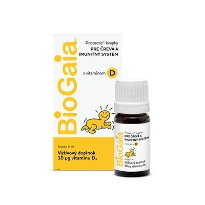 BioGaia Protectis s vitamínom D kvapky 5 ml