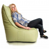 INTERMEDIC SK - Sedací vak Kreslo ELEGANT z ekokože | ergonomické kreslo 105×85×40 cm, 350 l Farba: E08 - Zelená svetlá (ekokoža)