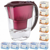 Filtračná kanvica Aquaphor Amethyst 2,8 l, čerešňová, s filtrom Maxfor B25