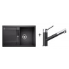Blanco SET 09-D 24 drez silgranit METRA 45 S 78x50 cm Antracit+batéria Kano-S Antracit 513194+525038