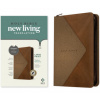 NLT Large Print Thinline Reference Zipper Bible, Filament Enabled Edition (Red Letter, Leatherlike, Messenger Stone & Camel, Indexed)