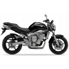 NÁLEPKY NA MOTOCYKEL JUULA PRE YAMAHA FZ6 N 2004-2005 ČIERNA SM