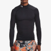 Under Armour Kompresné tričko UA CG Armour Comp Mock black
