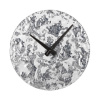 LOWELL ITALY Dizajnové nástenné hodiny Lowell 11808 Luna di vetro Design 38cm