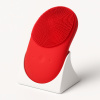 Čistiaca kefka s vyhrievaním silikonová sonická kefka červená čistenie pleti