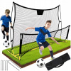 Prenosná futbalová bránka 220 x 110 x 105 cm (REBOUNDER TRÉNER METAL FUTBAL CIEĽ)
