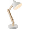Globo Lighting Tongariro stolová lampa 1x40 W biela-drevo 21502