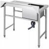 VEVOR Drez 100x61x95CM Pravá platforma z nehrdzavejúcej ocele Drez