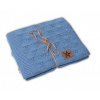 Luxusná bambusová detská deka Bamboo, 80x100 cm Baby Nellys, jeans Baby Nellys 8596309384528