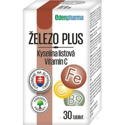 EDENPharma ŽELEZO PLUS tbl 1x30 ks