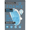 Foamie 3in1 Shower Body Bar For Men Seas The Day tuhá péče 3v1 s aktivním uhlím 90 g