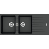 Granitový drez Sinks Perfecto 1160 Metalblack Duo