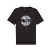 Pánske Tričko s krátkym rukávom PUMA GRAPHICS CIRCULAR TEE 68017401 – Čierna