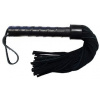 ROUGE Leather Handle Short Suede Flogger Black