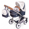 DeCuevas 80537 Skladací kočík pre bábiky 3v1 s batôžkom TOP Collection