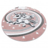 Eoshop Kulatý koberec PETIT PONY Poník, růžový (Velikost: kruh 160 cm)