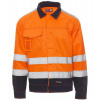 PAYPER SAFE HI-VI 001231-0336 / Montérková reflexná bunda džínsového strihu - orange/navy blue XXXL