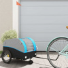 zahrada-XL Vozík za bicykel, čierno modrý 30 kg, železo 94142