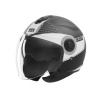 Prilba NOX N182 ROUND (čierna matná/strieborná) S