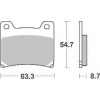 Brzdové destičky Brembo zadní YAMAHA XJR 1200 rok 95-98
