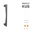 Madlo na dvere FO - madlo NAXOS ANM - antracit matný (G01) | MP-KOVANIA.sk