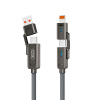 AppleMix Synchronizačný a nabíjací kábel XO pre zariadenia Apple - 4v1 - 1,5 m - sivý