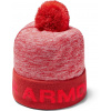 Under Armour | Boy's Gametime Pom Beanie | červená| OSFA