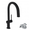 Hansgrohe Aqittura M91 drezová batéria s výsuv. koncovkou a filtračnou hlavicou Čierna mat HG 76803670