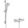 Hansgrohe Croma Select S - Sprchový set s termostatom Ecostat, 2 prúdy, chróm 27833400