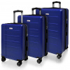 AVANCEA Sada cestovných kufrov DE2934 Blue SML 39l, 69l, 102l