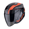 Otvorená prilba SCORPION EXO-Z1 VUE čierno/červená - Veľkosť XL