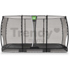 Trampolína s ochrannou sieťou Allure Classic ground Exit Toys prízemná 214*366 cm čierna