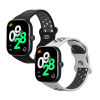 kwmobile řemínek k hodinkám Redmi Watch 4 - černá / šedá / bílá / černá (Řemínek k hodinkám kwmobile pro Xiaomi Redmi Watch 4 - černá / šedá / bílá / černá)