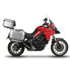 SHAD Kompletná sada hliníkových kufrov SHAD TERRA, 48 litrový vrchný kufor, 36/36 litrový bočné kufre, vrátane montážnej sady a platni SHAD DUCATI MULTISTRADA 950 / 1200 / 1260