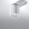 Sollux Lighting Stropné svietidlo Inez, 1x biele kovové tienidlo