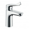 Hansgrohe Focus - Páková umývadlová batéria 100 CoolStart s predĺženou rukoväťou 121 mm bez odtokovej súpravy, chróm 31917000