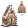 Clayre & Eef Perníková LED chalúpka Gingerbread Cotti - 15*8*19 cm - Clayre & Eef