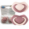 Canpol Set symetrických silikon cumlíkov 2 ks Pure Color Pink