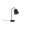 Čierna stolová lampa s textilným tienidlom (výška 45 cm) Buddy – Trio