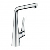 Hansgrohe Metris M71 - Kuchynská páková batéria 320, Eco, vyťahovateľný výtok, 1jet, chróm 14781000