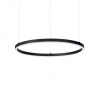 LED Závěsné svítidlo Ideal Lux Oracle Slim D70 Nero 229515 35W 2100lm IP20 70,5cm černé