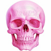 Nažehlovačka Lebka ružová - 4,5 x 6 cm