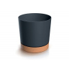 PROSPERPLAST Kvetináč TUBO PM 12,8cm antracit naturo