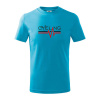 Cycling ekg - Tričko detské bavlnené - 146 cm/10 rokov ( Svetlý tyrkys )