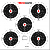 Terč Beast Hunter 17x17cm 5-target 100ks - biely-čierny