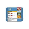 HP 70 2-pack Red Ink Cartridges