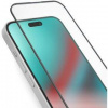 Tvrdené sklo SBS Full Glass pre Apple iPhone 15, čierne TESCRFCIP1561