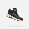 Dark blue boys' ankle boots Geox Flexyper Plus - Boys čierna | modrá | krémová 35 GEOX 8056206892507